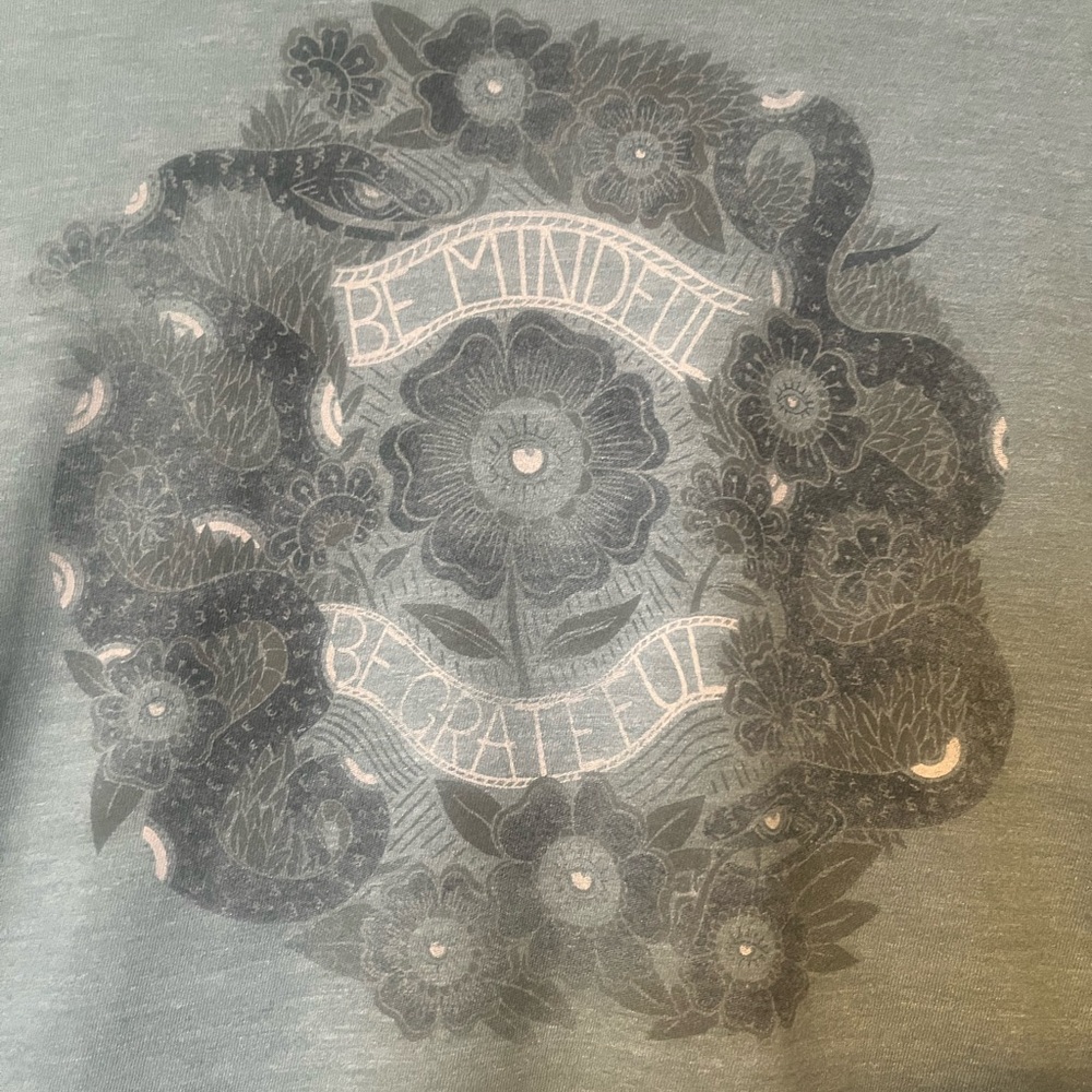 Lucky Brand Olive Graphic Tee